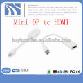 Weiß Mini DP zu HDMI Adapter Kabel Stecker auf weiblich für Apple Macbook
